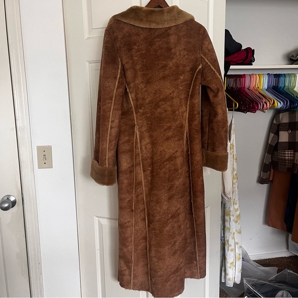 Vintage Full Length Faux Fur Coat - Picture 3 of 15